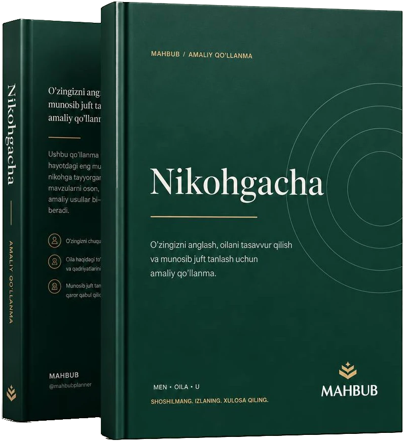 «Nikohgacha» qo‘llanmasi muqovasi